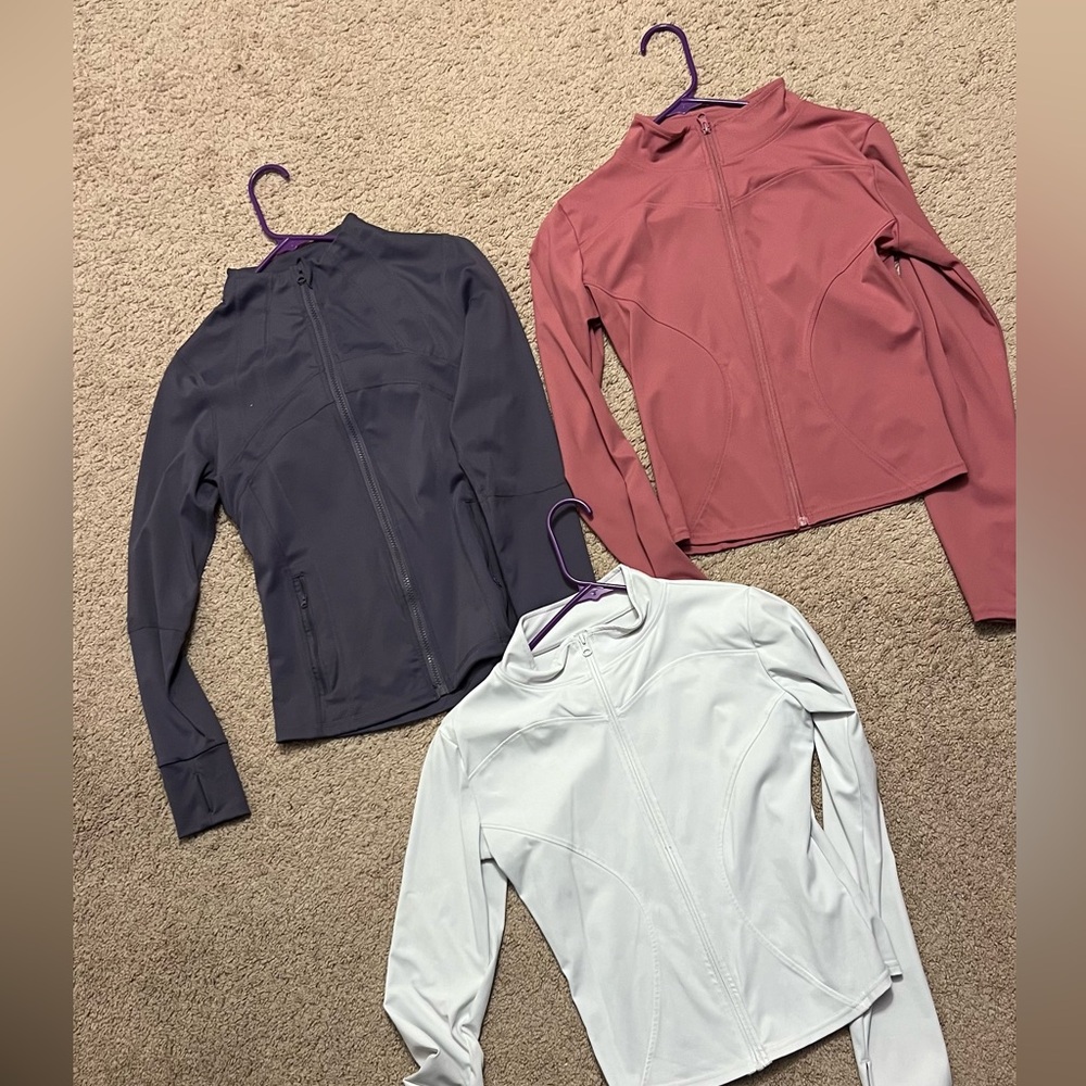Set of 3 workout jackets